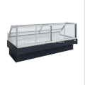 Square Front Sliding Deli Display Chiller Untuk Supermarket